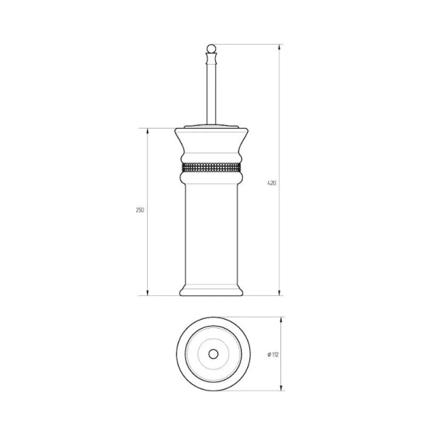 Ершик Migliore Dubai 2853 напольный - фото 2
