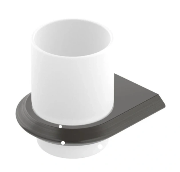 Стакан для ванной Cezares Liner оружейная сталь - фото 1