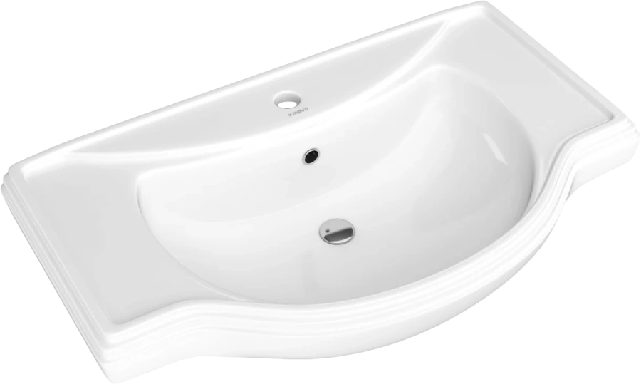 Тумба с раковиной напольная Misty Шармель 80 см с двумя ящиками