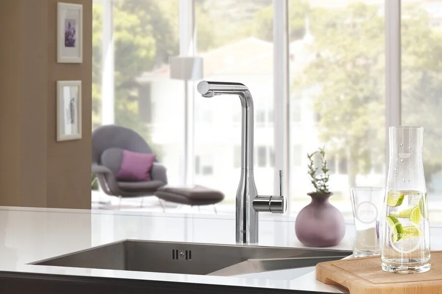 Смеситель для кухни Grohe Essence с вытяжным изливом, однорычажные, двухрычажные - фото 8