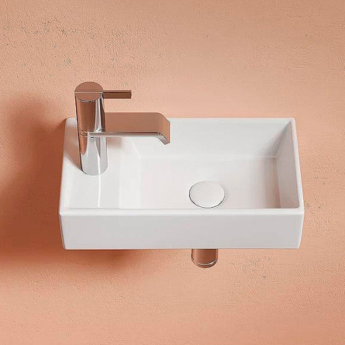 Раковина Ceramica Nova Element 40 см чаша справа белый глянцевый - фото 3