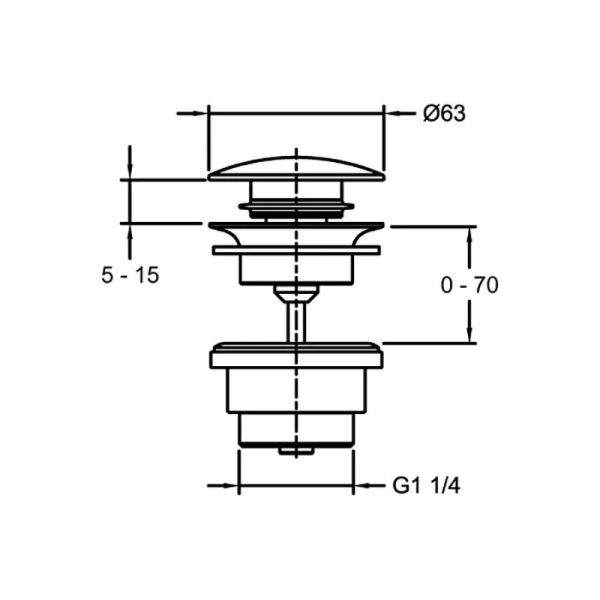 Донный клапан Jacob Delafon хром, в наличии - фото 2