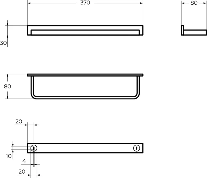 Полотенцедержатель Cezares Maxima хром - фото 2