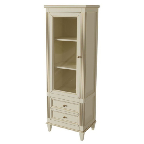 Шкаф-пенал напольный Caprigo Albion 60 см Bianco Antico, левый - фото 1