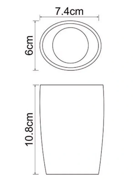 Стакан для ванной WasserKRAFT Dinkel белый - фото 2