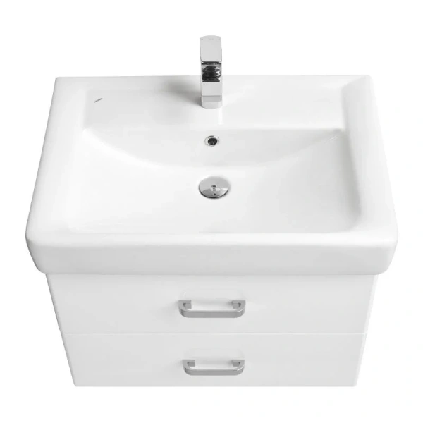 Тумба с раковиной подвесная Акватон Америна 70 см белая - фото 3