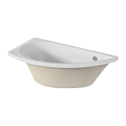 Ванна акриловая 1Marka Piccolo 150х75 см левая, без гидромассажа, недорогие, маленькие - фото 6