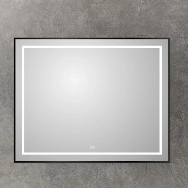 Зеркало с подсветкой BelBagno Kraft 140 см черное, современные, hi-tech - фото 3