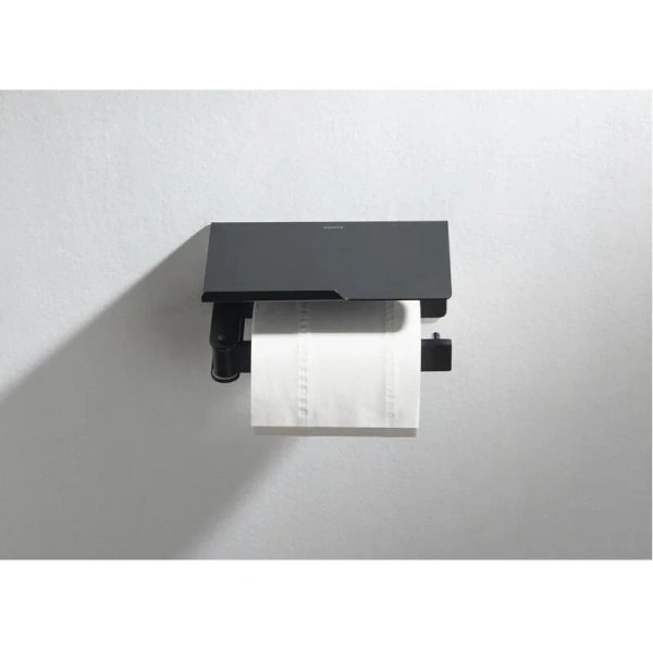 Бумагодержатель Акватек Либра черный матовый, настенные - фото 5