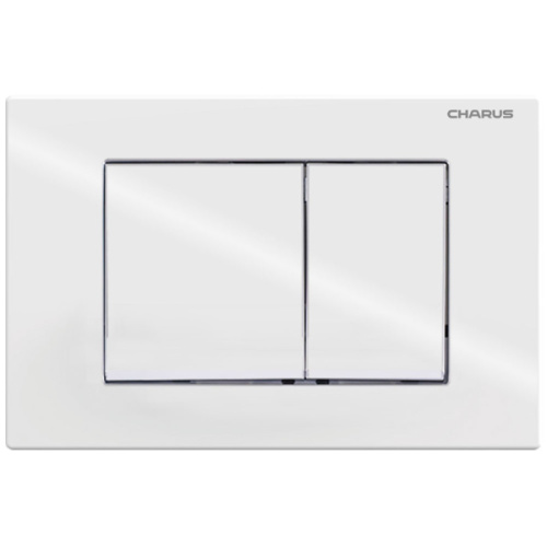 Клавиша смыва Charus Minimalista белая глянцевая - фото 1
