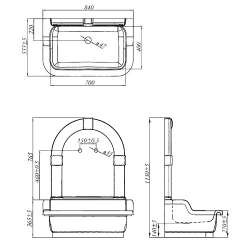 Раковина напольная Migliore Olivia золото/золото - фото 2