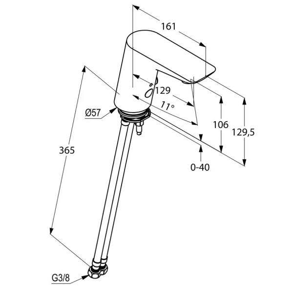 Смеситель для раковины Kludi Balance 52100 электронный - фото 2