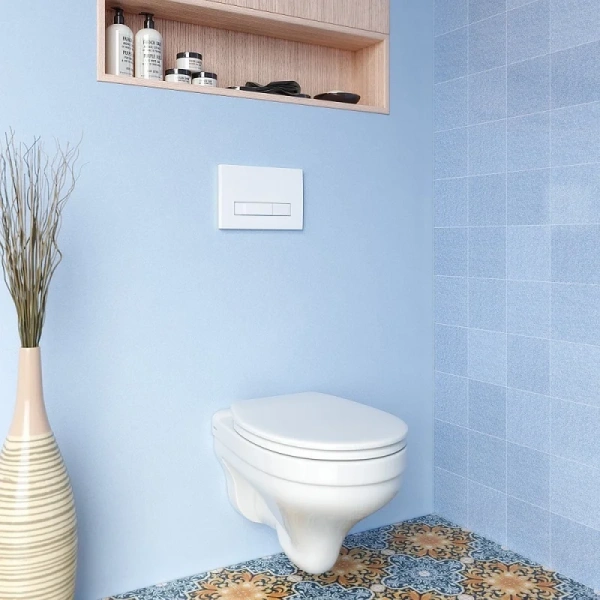 Унитаз с инсталляцией BERGES кнопка белая index_2 - фото 7