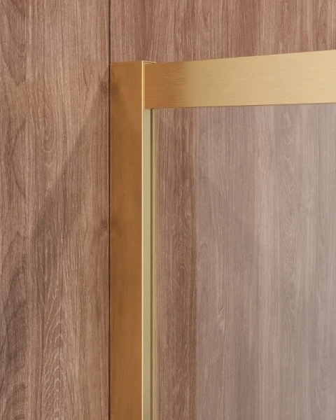 Душевой уголок Cezares Molveno 90х90 см стекло прозрачное профиль золото, стеклянные, угловые, без поддона - фото 6