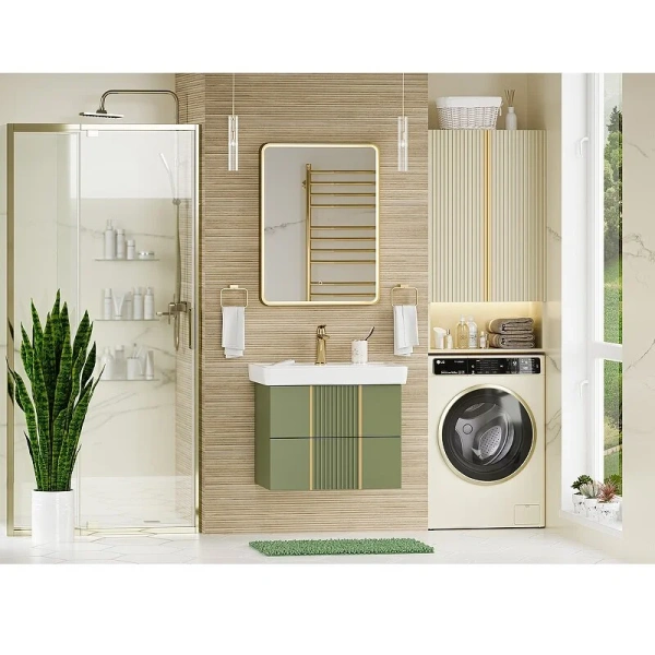 Шкаф подвесной Brevita Vega 60 см кремовый - фото 3