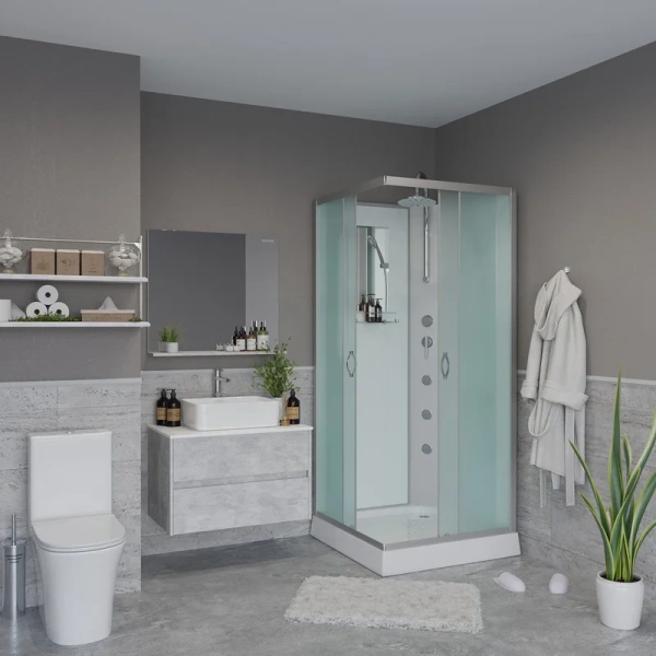 Душевая кабина Niagara Classic 90х90 см с гидромассажем, c низким поддоном - фото 3