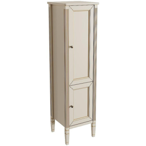 Шкаф-пенал напольный Caprigo Albion Promo 43 см Bianco Antico, правый - фото 1