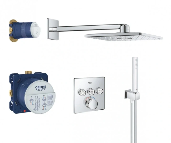 Душевой комплект Grohe Grohtherm SmartControl хром - фото 1