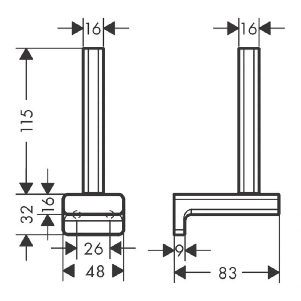 Бумагодержатель Hansgrohe AddStoris полированное золото, современные, hi-tech - фото 2