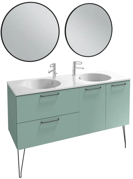 Зеркало Jacob Delafon Odeon Rive Gauche 50 см черный сатин, без подсветки - фото 8