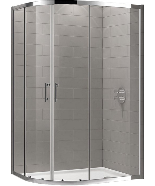 Душевой уголок Cezares Eco 100x80 см стекло прозрачное - фото 1