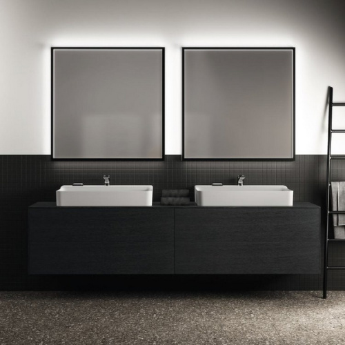 Зеркало с подсветкой Ideal Standard Conca 120 см в черной раме, современные, hi-tech - фото 3