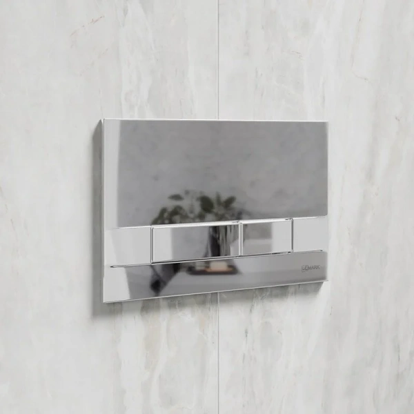 Клавиша смыва Lemark Bit механическая хром глянец - фото 3