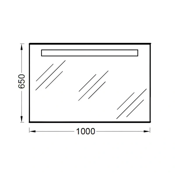 Зеркало с подсветкой Jacob Delafon Parallel 100 см с функцией анти-пар - фото 2