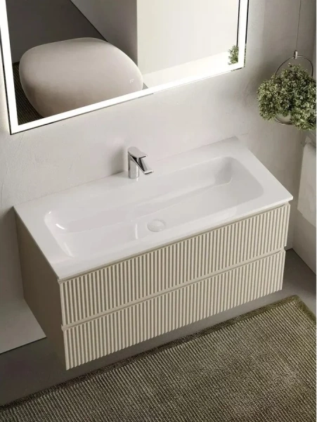 Тумба с раковиной подвесная Sancos Snob R SNR100 см с ящиками, 100 см - фото 6