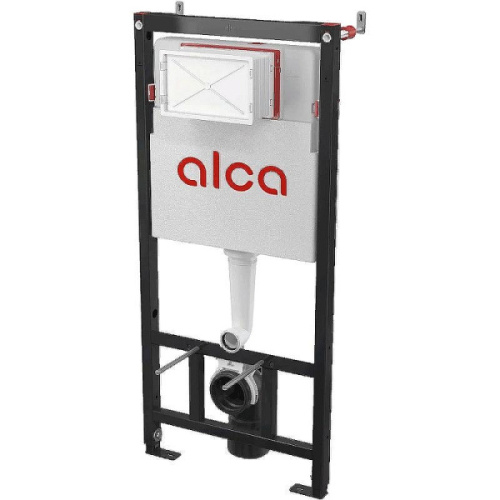 Инсталляция для унитаза Alcaplast кнопка смыва белая - фото 2