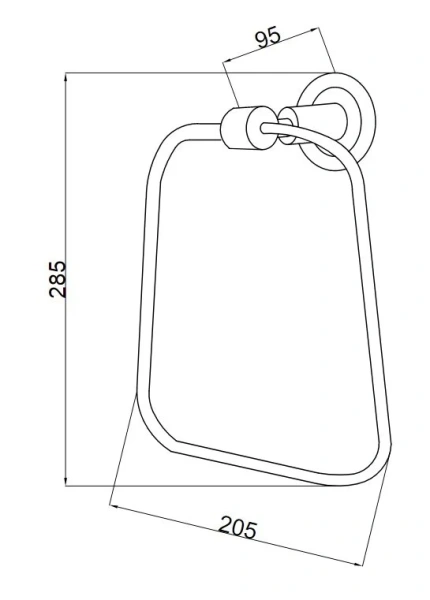 Полотенцедержатель Boheme Murano Cristal хром, классические, ретро, декорированные - фото 2