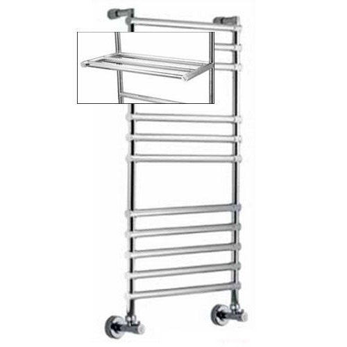 Полотенцесушитель водяной Margaroli Sole 464-11, 11 секций с полкой - фото 4