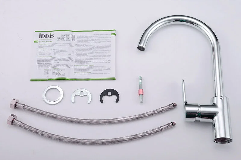 Смеситель для кухни IDDIS Cuba никель матовый - фото 4