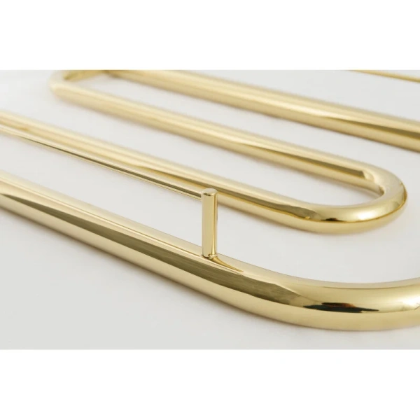 Полотенцесушитель водяной Сунержа Гусли 65х32 см шампань, из нержавеющей стали, недорогие, с полкой, неповоротные - фото 6