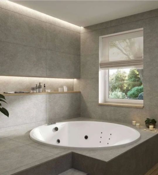 Ванна акриловая Vayer Eva D180, 180 х 180 см, круглая, белая, Гл000025681 - фото 4