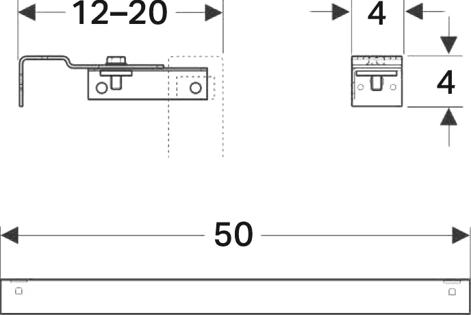 Комплект крепления для инсталляций Geberit Duofix UP182 к капитальной стене - фото 2