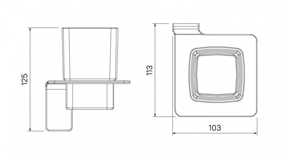Стакан для ванной IDDIS Slide белый матовый, современные, hi-tech - фото 2