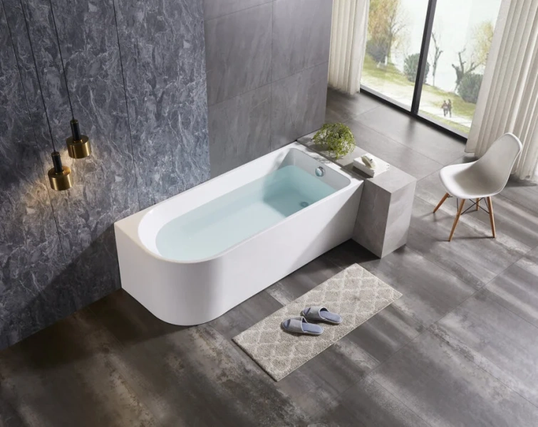 Ванна акриловая Bolu BL-380S L/R, 170 x 75 см, слив-перелив в комплекте, белый, левая/правая, приставные, встраиваемые - фото 7