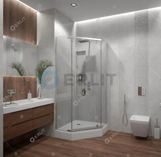 Душевой уголок Erlit Comfort ER10110V 98х98 см пятиугольный - фото 2