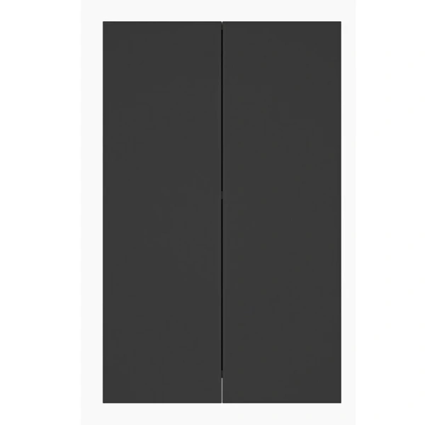 Шкаф подвесной Misty Поло 50 см антрацит/дуб Галифакс белый - фото 1