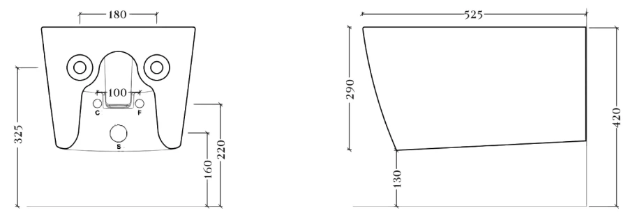 Биде подвесное ArtCeram A16 белый матовый, в наличии - фото 6