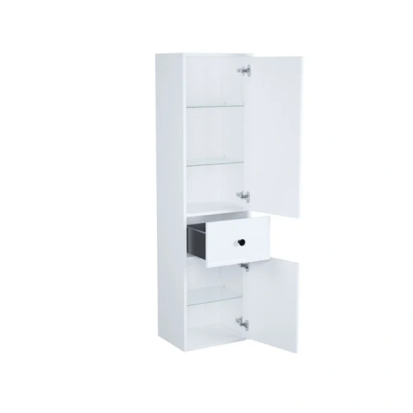 Шкаф-пенал подвесной IDDIS Torr 40 см темно-серый, подвесные - фото 5