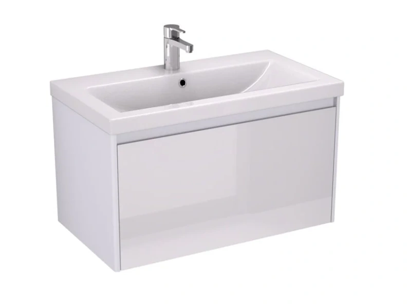 Тумба с раковиной подвесная Velvex Klaufs tpKLA.80.1Y-61 80 см с ящиком