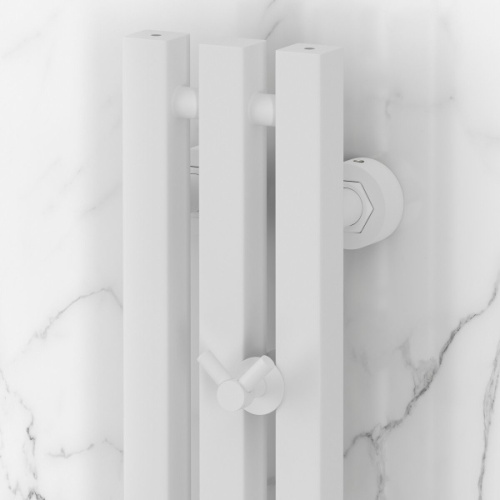 Полотенцесушитель водяной Сунержа Вердикт PRO 10х120 см белый матовый - фото 2