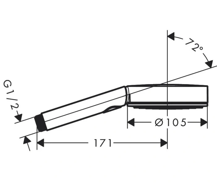 Лейка для душа Hansgrohe Pulsify 24110 пластик - фото 2