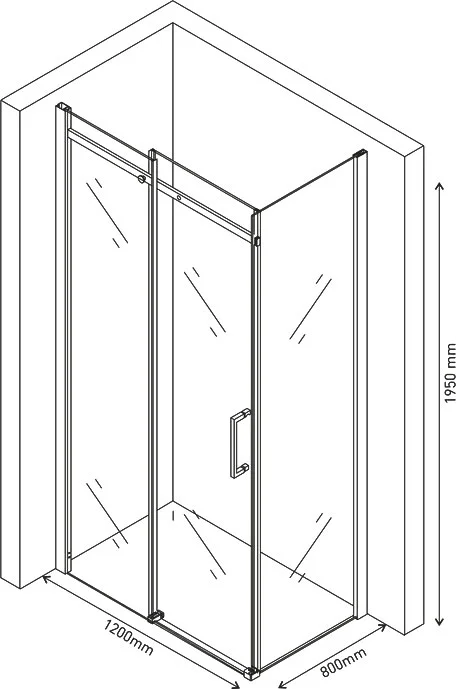 Душевой уголок BERGES Melita 120x80 см профиль хром - фото 3