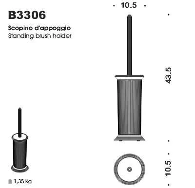 Ершик Colombo Hermitage B3306 напольный - фото 3