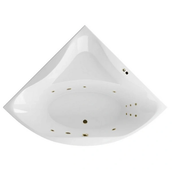 Ванна гидромассажная Excellent Glamour Line 150 x 150 см, белый/бронза, WAEX.GLA15.LINE.BR - фото 1