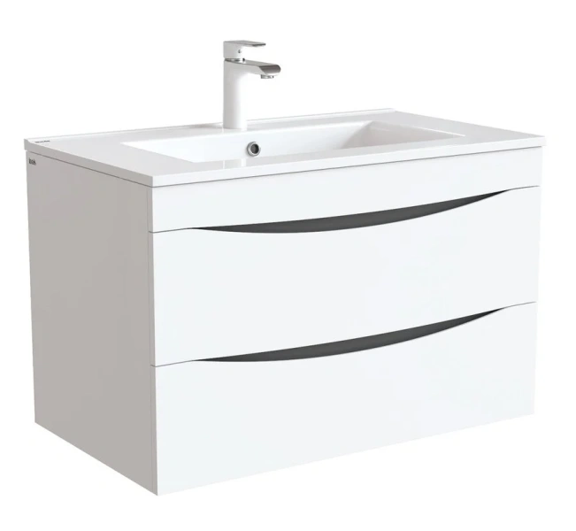 Тумба под раковину подвесная IDDIS Cloud 80 см белая