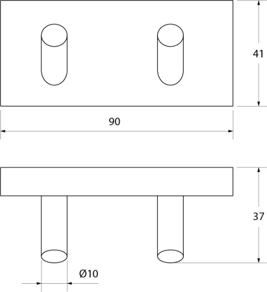Крючок для ванной IDDIS Edifice двойной - фото 2